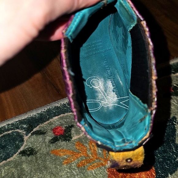 Purple Ankle Boots By Pskaufman Size 8.5 - Picture 12 of 13